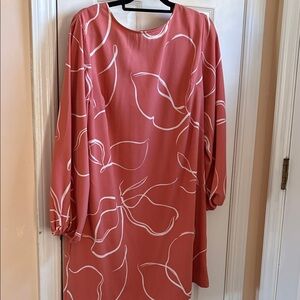 a new day Coral Long Sleeve Dress